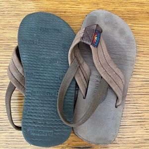 Size 7-8 Toddler Rainbow Leather Sandals